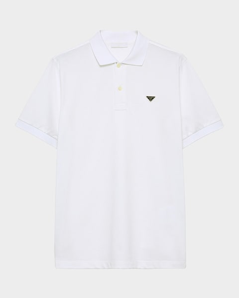 Prada Men's Conceptual Logo Polo Shirt | Neiman Marcus