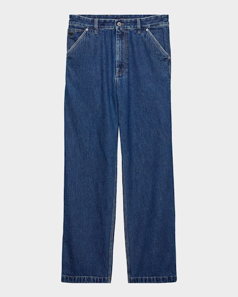 Prada Men's Five-Pocket Velvet Denim Jeans | Neiman Marcus