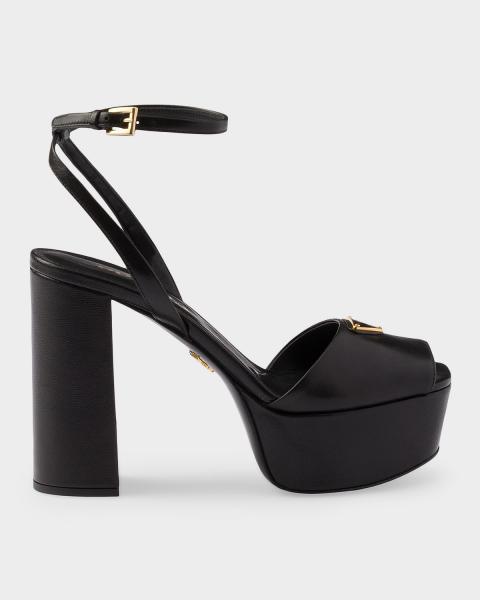 Prada Patent Leather Sandals | Neiman Marcus