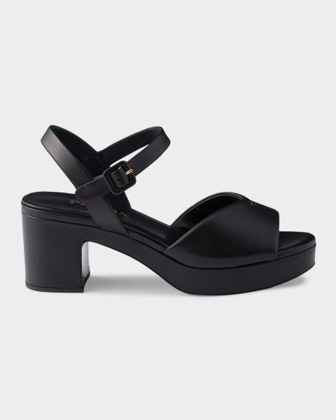Prada Leather Moc-Toe Mules | Neiman Marcus