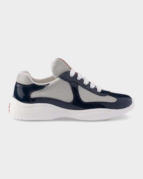 Prada America's Cup Soft Rubber & Bike Fabric Sneakers | Neiman Marcus