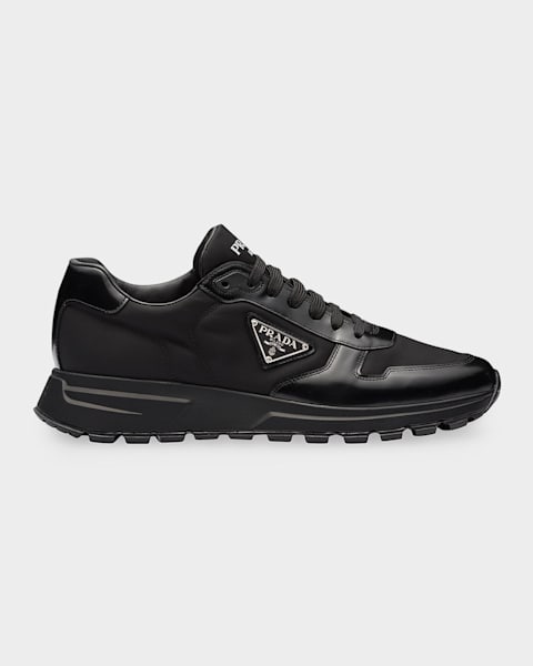 Prada Men's America's Cup Soft Rubber & Bike Fabric Sneakers