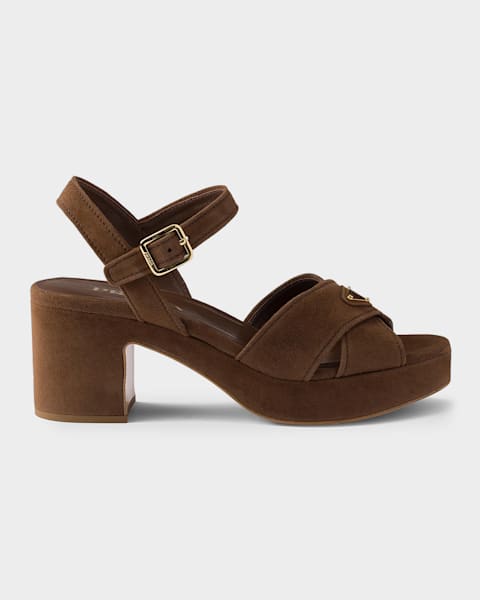 Prada Suede Sandals | Neiman Marcus