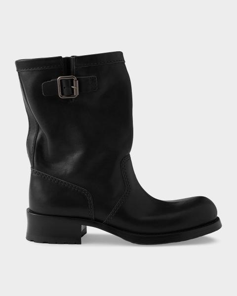 Prada Leather Biker Boots | Neiman Marcus