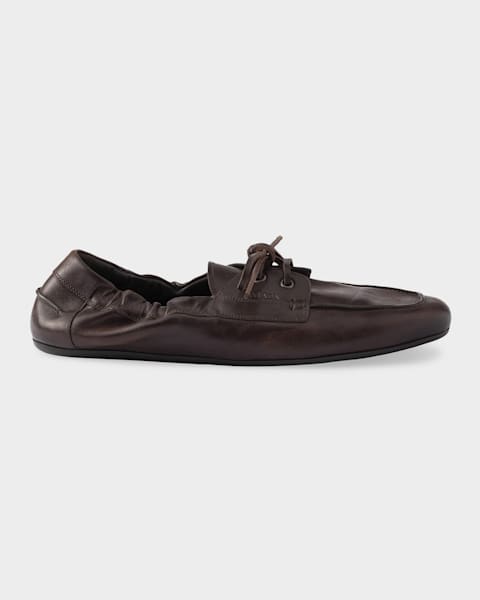 Prada Men's Leather Driving Shoes | Neiman Marcus