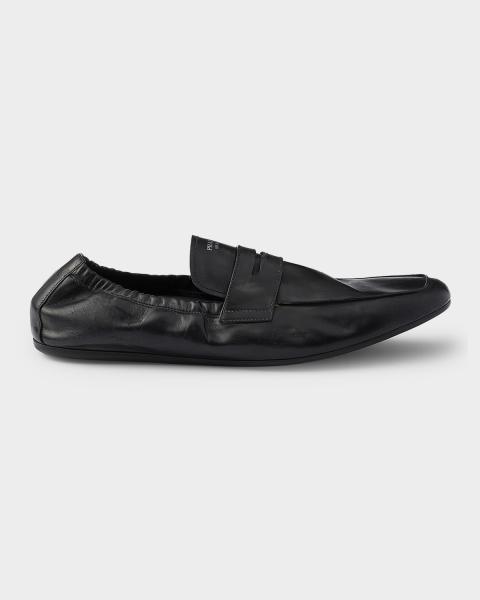 Prada Men's Shuffle Fringed Leather Monk Strap Shoes | Neiman Marcus