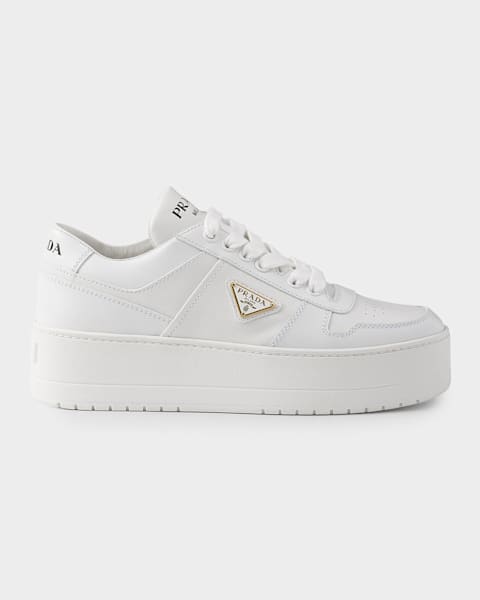 Prada Drill Fabric Low-Top Sneakers | Neiman Marcus