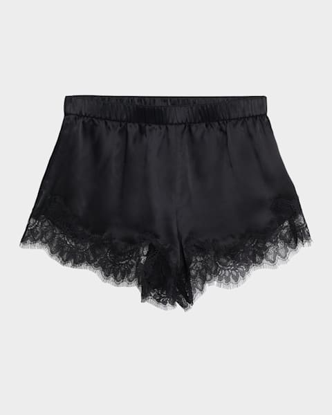 Veronica Beard Yadira Slim Lace Shorts | Neiman Marcus
