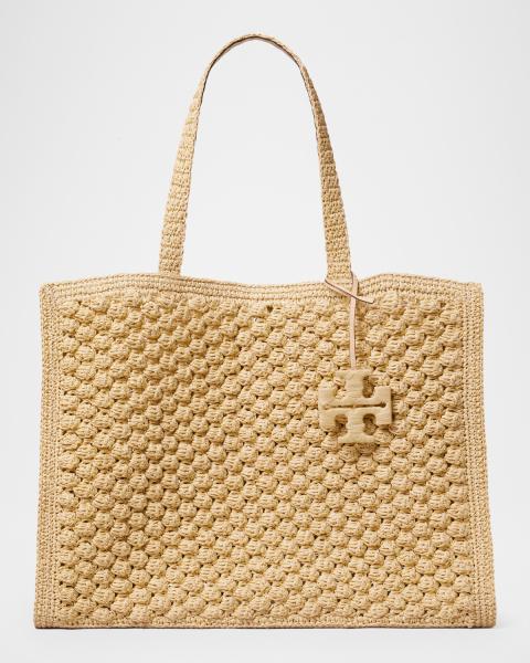 Tory Burch Ella Chain Croc Zip Tote Bag | Neiman Marcus