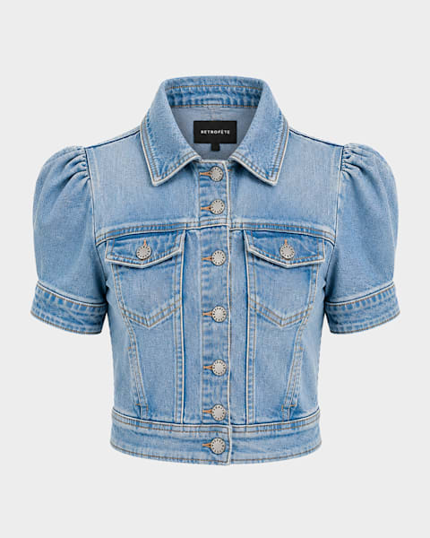 Emporio Armani Button-Down Denim Jacket | Neiman Marcus