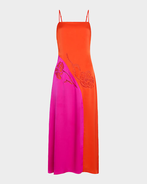 STAUD Laura Linen Mini Dress | Neiman Marcus