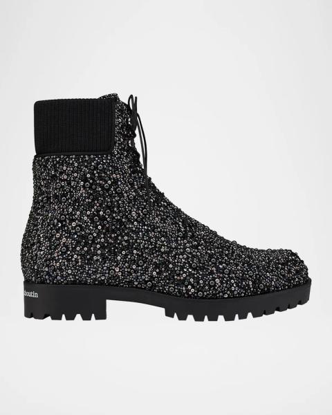 Christian Louboutin Men's Ziggissimo Forever Patchwork Watersnake