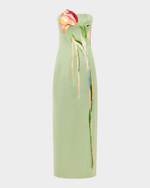 dress the population janice dress Dress the Population Janice Embroidered Fit & Flare Dress