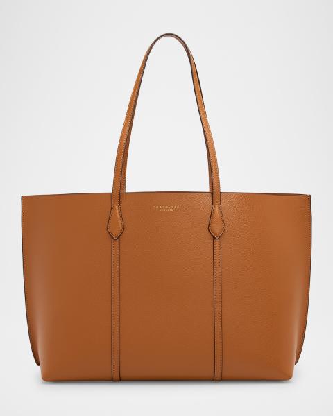 Tory Burch Perry Leather Triple Compartment Tote | Neiman Marcus