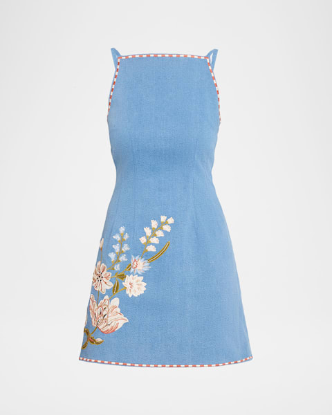 Veronica Beard Elthea Knit Belted Midi Dress | Neiman Marcus