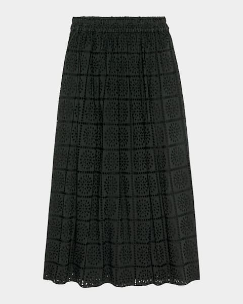 Proenza Schouler Yves Striped Fringe Knit Maxi Skirt | Neiman Marcus