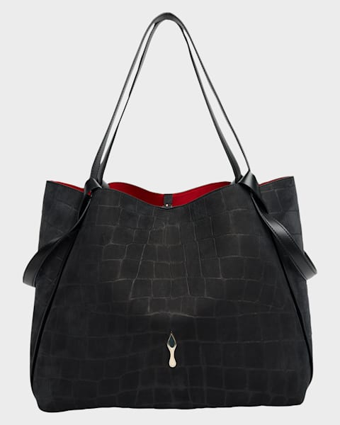 Tod's Leather & Calf Hair Shopper Tote Bag | Neiman Marcus