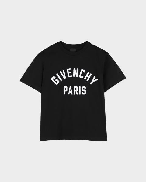 Givenchy Boy's Logo Stamp-Print Short-Sleeved Cotton T-Shirt, Size