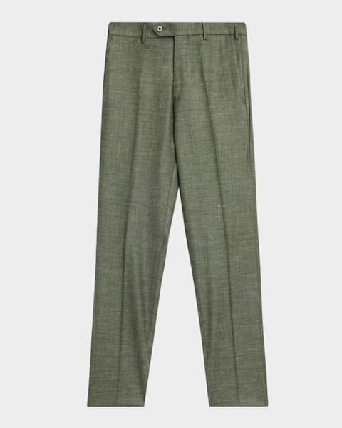 Zanella Men's Parker New Basic Wool Pants | Neiman Marcus
