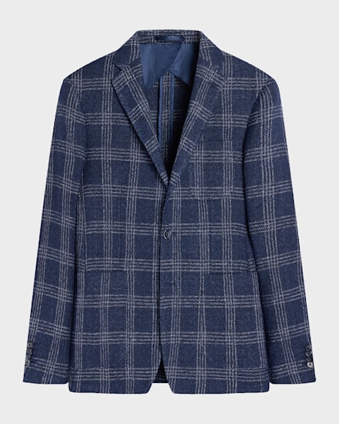 ZEGNA Men's Solid Trofeo Wool Regular-Fit Blazer Jacket | Neiman