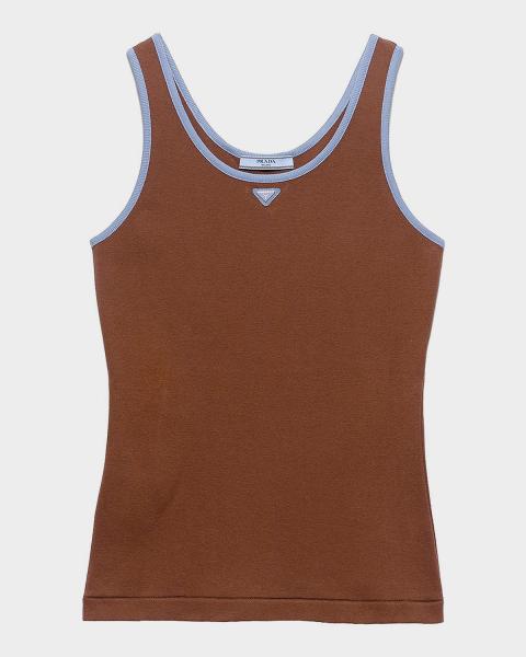 Jean Paul Gaultier Re-Edition Tattoo Trompe L'oeil Mesh Tank Top