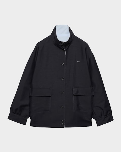 Marni Single-Breasted Wool Cropped Jacket | Neiman Marcus