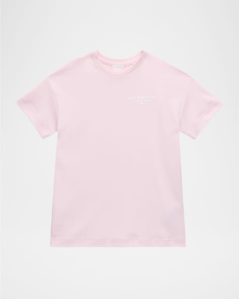 MONCLER ピンク ロゴ Tシャツ Moncler Girl's Logo Embroidered T-Shirt, Size 12M-3 | Neiman Marcus