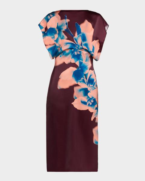 misa jersey dress Los Angeles Safira Abstract Maxi Black jersey
