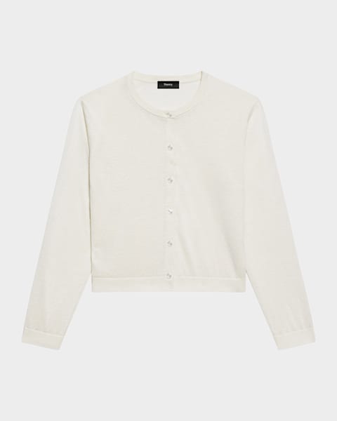 Theory Brushed Cashmere Cardigan | Neiman Marcus