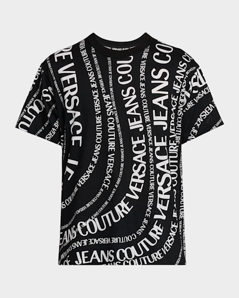 Versace Men's Sculptural Medusa Cotton Jersey T-Shirt | Neiman Marcus