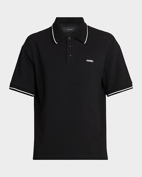 Prada Men's Pique Polo Shirt | Neiman Marcus