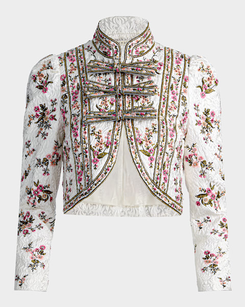 7/15まで    Alice ALICE + OLIVIA Hyde Cropped Vegan Leather Jacket | Neiman Marcus