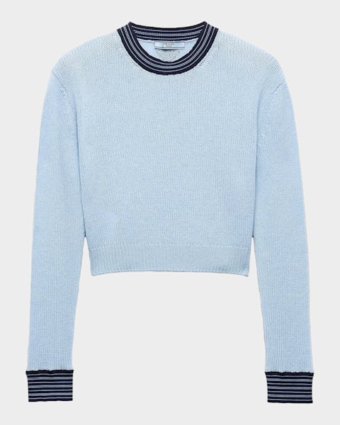 Prada Deep V-Neck Cashmere Vest | Neiman Marcus