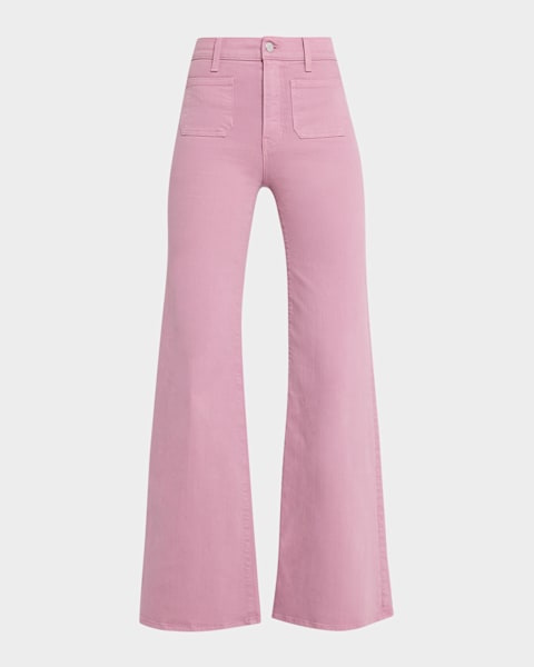 Veronica Beard Exclusive Kasey Embellished Wide-Leg Jeans | Neiman
