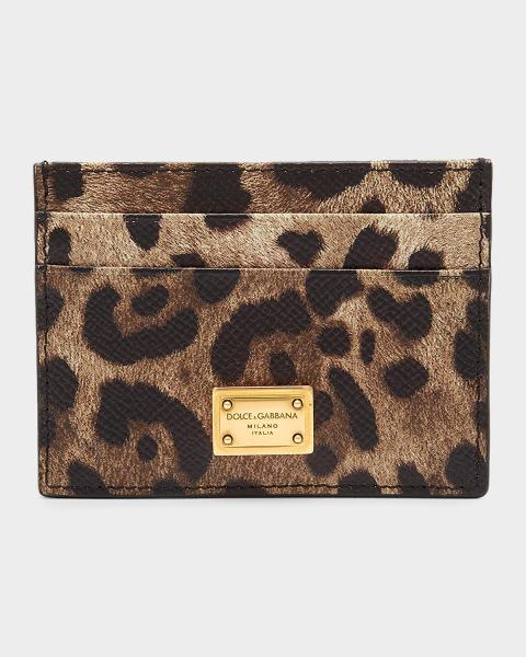 Chloe Alphabet Zip Leather Card Case | Neiman Marcus