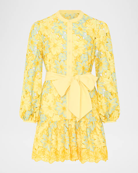 STAUD Rocco Mini Shirtdress | Neiman Marcus