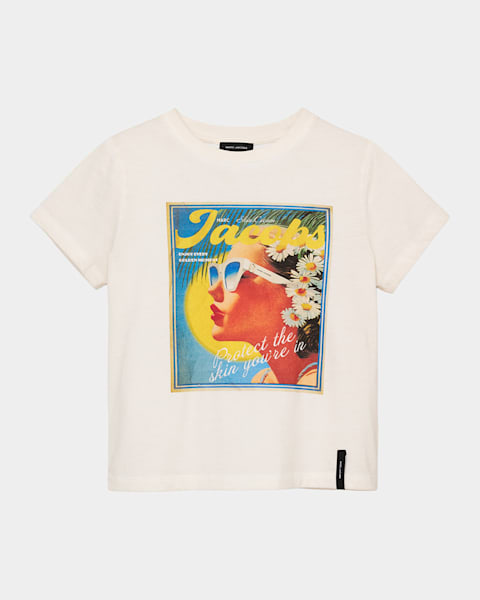 Marc Jacobs Marc Kiss Logo Shrunken T-Shirt | Neiman Marcus