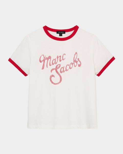 Marc Jacobs Joy Daisy Crewneck Baby Tee | Neiman Marcus