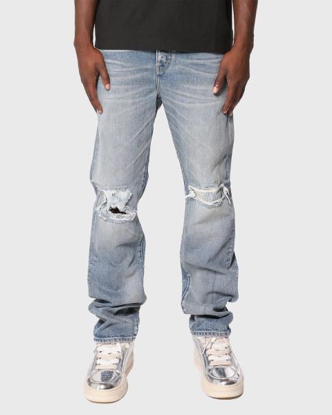 PURPLE Men's Slim-Fit Distressed Low-Rise Skinny Jeans | Neiman Marcus