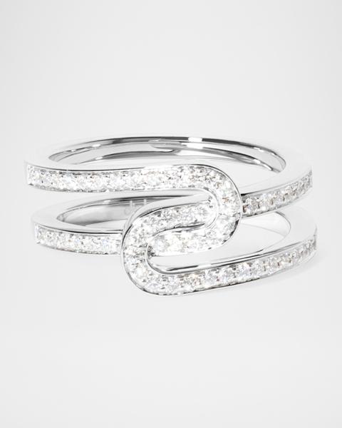 Gucci 18k White Gold Icon Heart Ring | Neiman Marcus display picture 2
