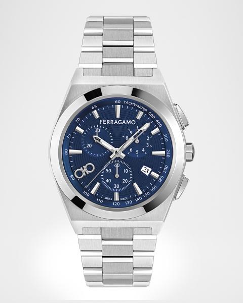 FERRAGAMO Men's 42mm Ferragamo 1927 Chrono Watch with Bracelet