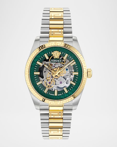 Versace Men's Albireo 40mm IP Yellow Gold Bracelet Watch | Neiman