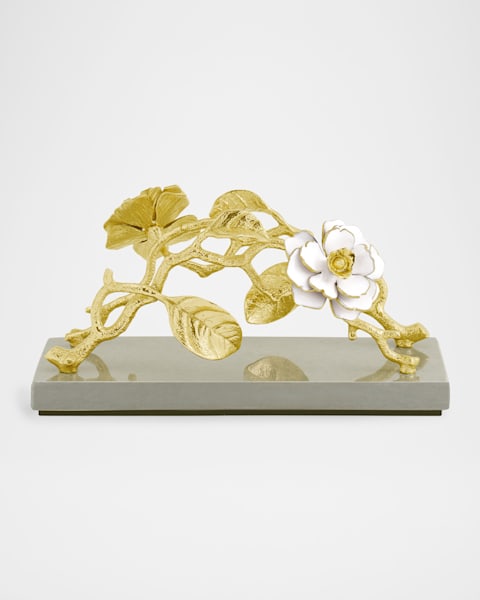 Michael Aram Gold Orchid Dinner Napkin Holder | Neiman Marcus