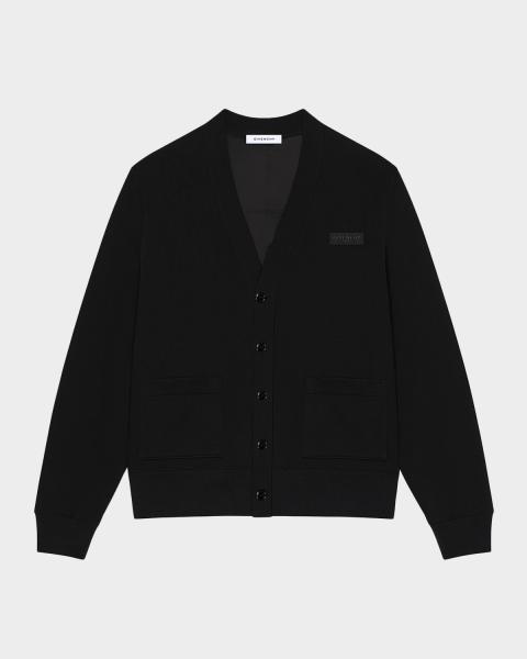 Prada Men's Technical Cotton And Re-Nylon Cardigan | Neiman Marcus