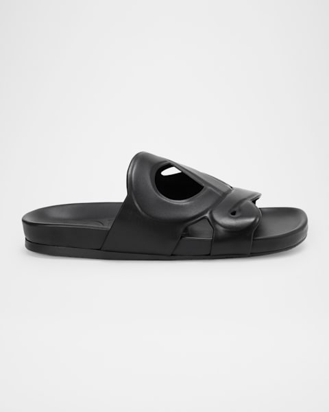 Loewe x Paula's Ibiza Men's Ease Monogram Suede Sandals | Neiman