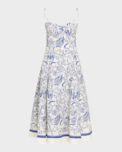 chamika linen blend dress Amalie The Label | Dresses | Amalie The Label Chamika Linen Blend Bustier  Double Tie Back Midi Dress