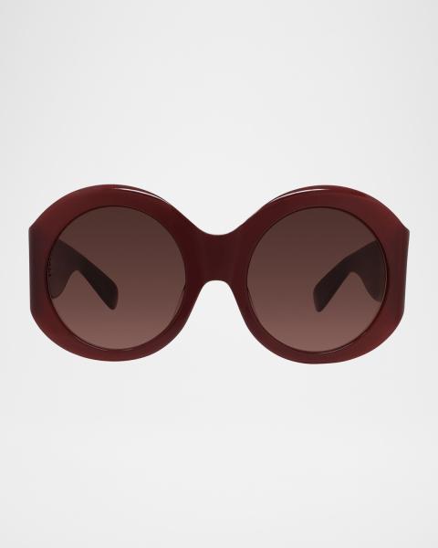 Givenchy Strass Semi-Rimless Metal Square Shield Sunglasses  display picture 1