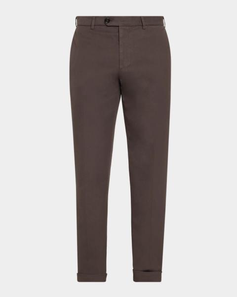 LEMAIRE Men's Tropical Polyester and Wool Pleated Pants | Neiman