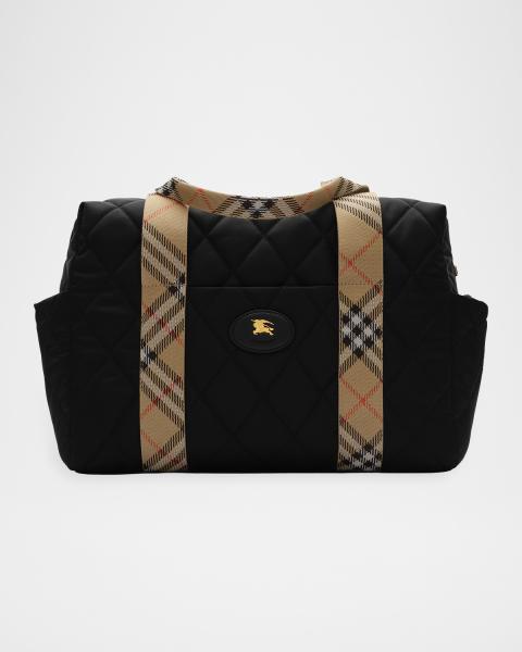 Burberry Norwich Check Diaper Bag | Neiman Marcus
