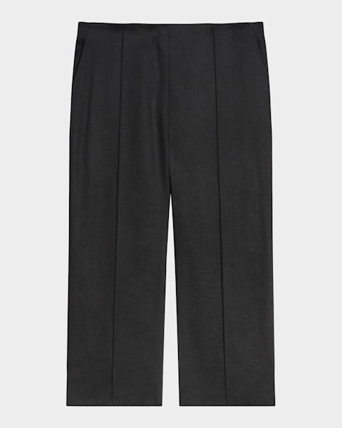 Theory Admiral Crepe Relaxed Straight-Leg Pants | Neiman Marcus